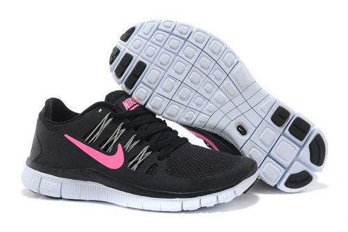 Nike Free 5.0+ Womens Shoes Black Pink Italy